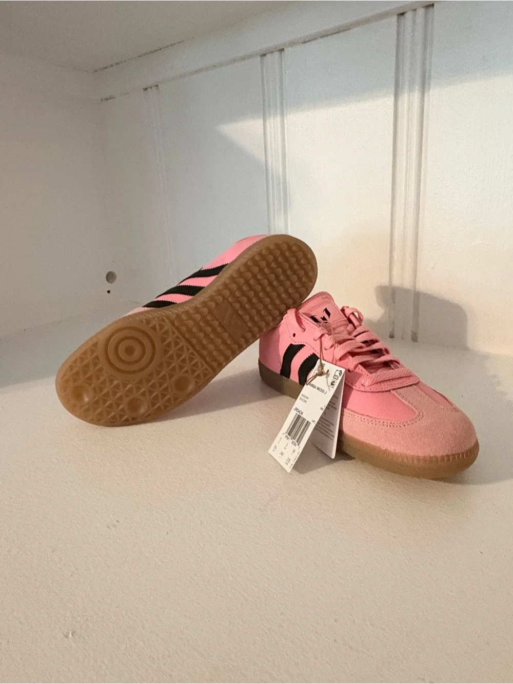 adidas Kids Pink and Black Sneakers